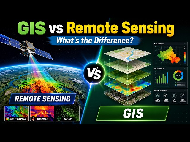 GIS vs Remote Sensing Explained Simply | Key Differences, Tools & Applications