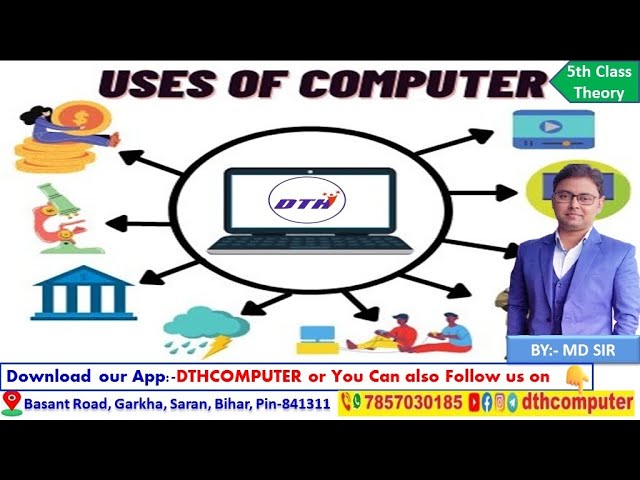 Uses of Computer - 5th Class | #usesofcomputer #dthcomputer #viral #trending