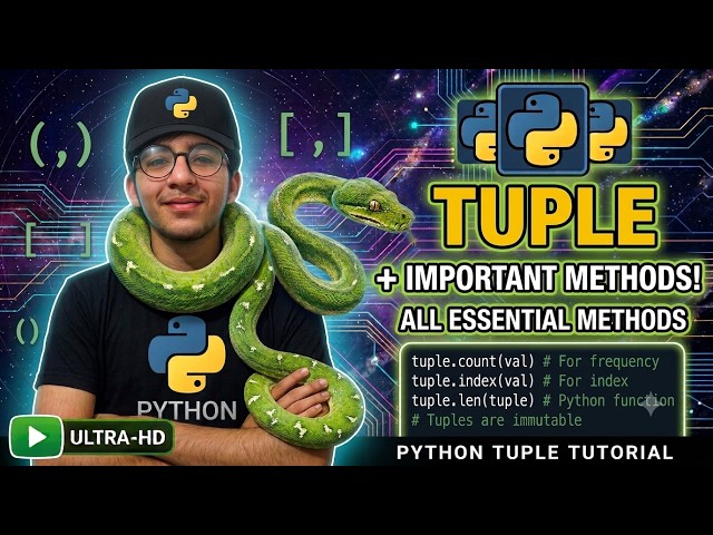 Python Tuple Tutorial: Master Tuples & Important Methods | Complete Beginner Guide