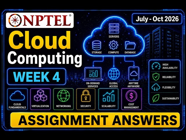 NPTEL Cloud Computing | Week 4 Assignment Answers 2026 | Accurate Answers | #cloudcomputing