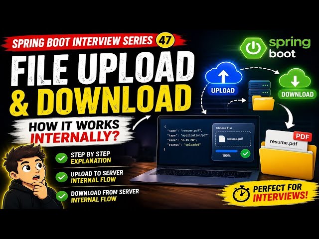 What Really Happens After Clicking Upload? 🤯 | Spring Boot File Upload Internals