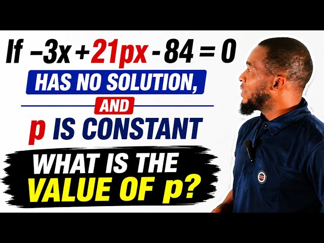 No Solution? Find the Value of p | Mathematics Challenge 