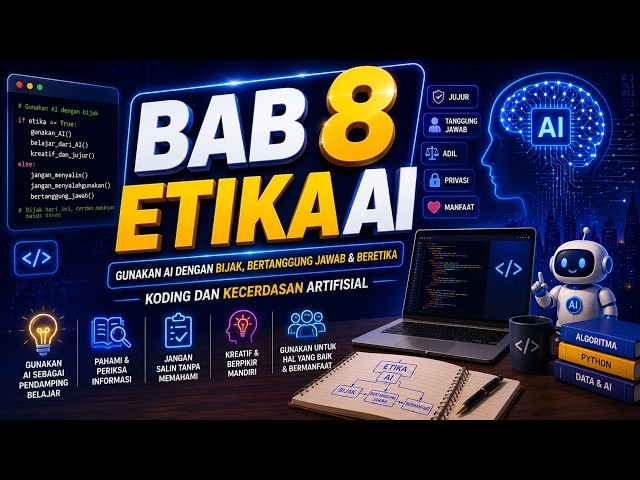 🤖 Bab 8 – Etika AI | Belajar Menggunakan Artificial Intelligence Secara Bijak