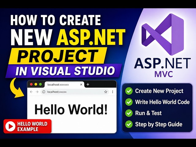 Day 1: How to create new ASP.Net project in Visual studio (with Hello World! example)