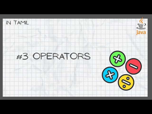 Java Full Course in Tamil for Beginners 2026 | Operators | Episode 3