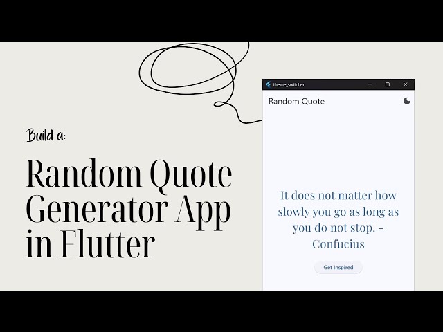 Flutter Mini Class #9 — Random Quote Generator App (Beginner Friendly)