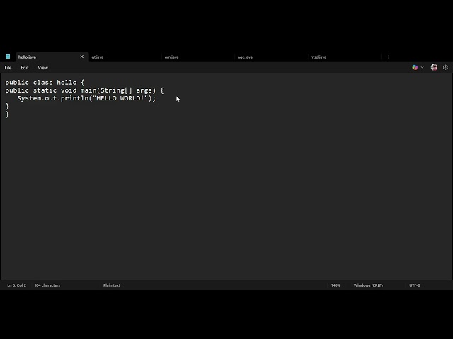 JAVA IN notepad 📒📒