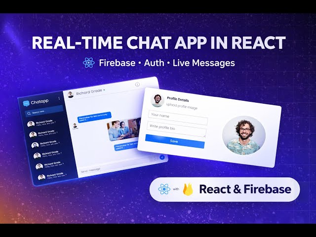 Full Stack Real-time Chat Application with Authentication Using React JS and Firebase (2026) Part 1