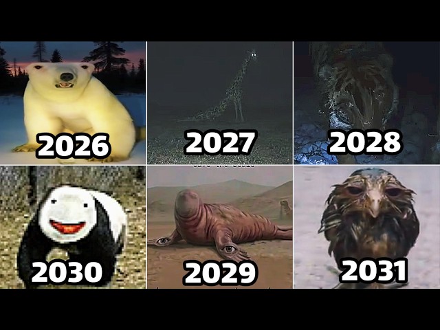 Seal 2029 vs Panda 2030 vs Giraffe 2029 vs Bear 2026 vs Lion 2029 vs Elephant 2028  Part 2