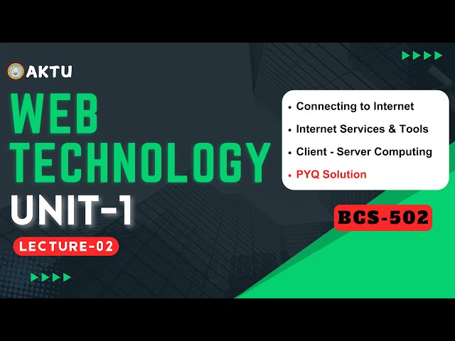 Lec- 1.2 | Web Technology Unit-1 | BCS-502 | Web Technology Aktu | Aktu Exams | WT 3rd  Year