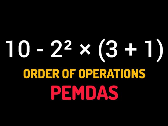 The Order of Operations (PEMDAS) - Don't Get This Wrong! 🧠 #Math #PEMDAS #OrderOfOperations