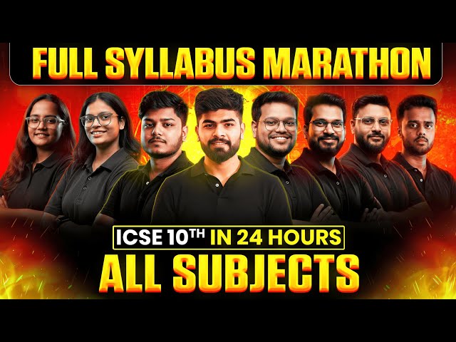 🔥 All Subjects Marathon | FULL ICSE Class 10 Syllabus | Boards 2026