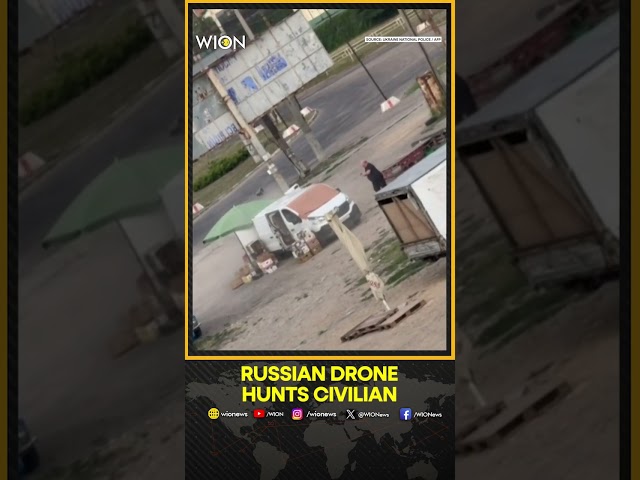 Russia-Ukraine War: Ukrainian Police Show Drone Chasing Man Through Kherson Market | WION Shorts