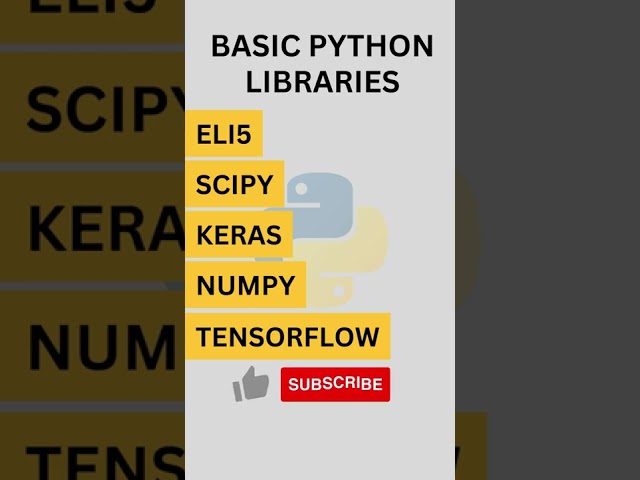 Top Python Libraries #shorts #python