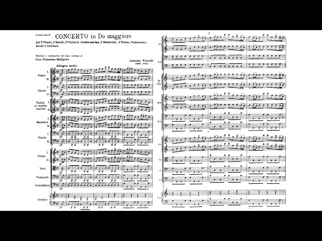 A. Vivaldi - Concerti con molti strumenti in C major, RV 558 (Europa Galante)