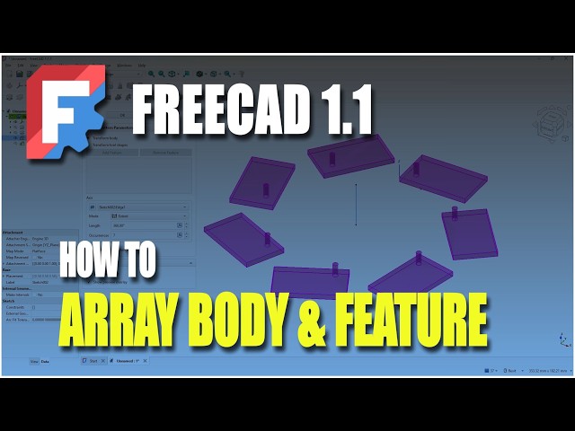 FreeCAD 1.1 How To Array