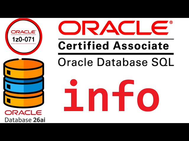 CERTIFICACION ORACLE DATABASE SQL 1Z0-071 | COMANDO INFORMATION EN ORACLE  (video 15)