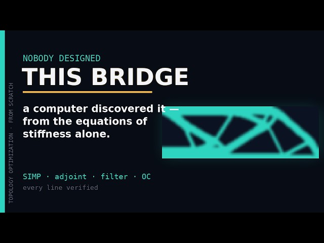 Topology Optimization: SIMP From Scratch