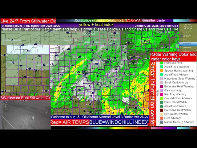 live Oklahoma Nextrad radar 3 with sound 2025