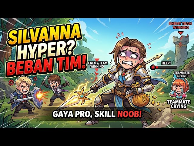 Nge-Hyper Pakai Silvanna, Tapi Yang Kena Mental Malah Teman Satu Tim #mlbb 