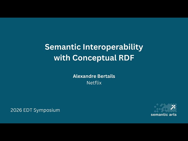 Semantic Interoperability with Conceptual RDF | Alexandre Bertails