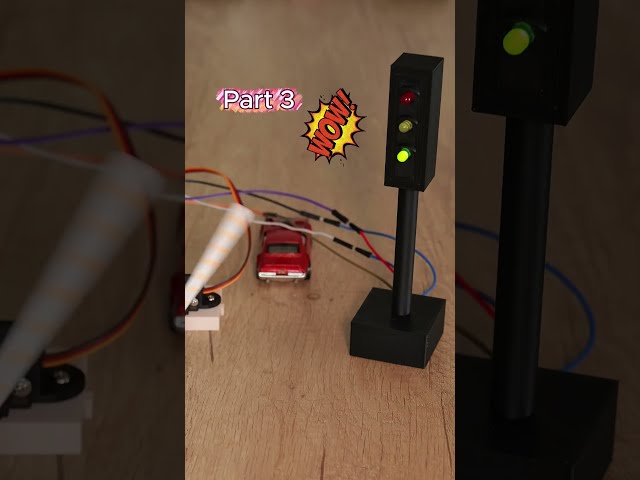 How to build DIY Traffic Lights to my ESP32 Smart Garage in 18 seconds! 🚦 (Part 3) #esp32 #arduino