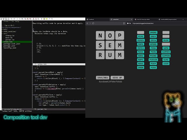 Developing composition tools