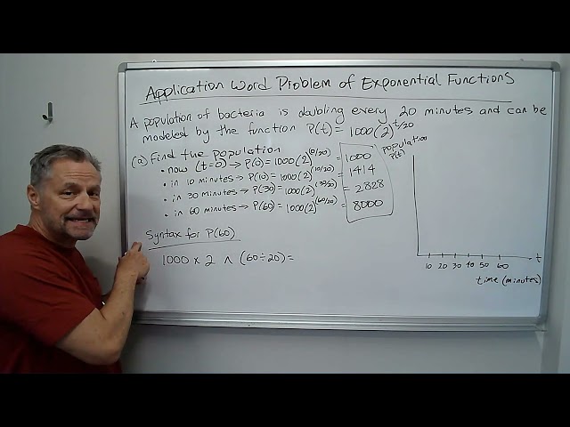 Application Word Problem with Exponential Functions
