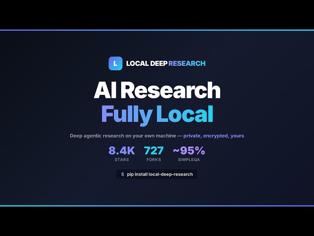 Local Deep Research — AI Research Assistant (Fully Local, Encrypted, Open Source)