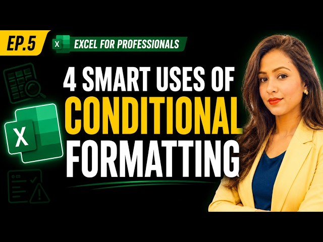 Conditional Formatting in Excel Every Professional Should Know.#excel #formatting #exceltips #viral