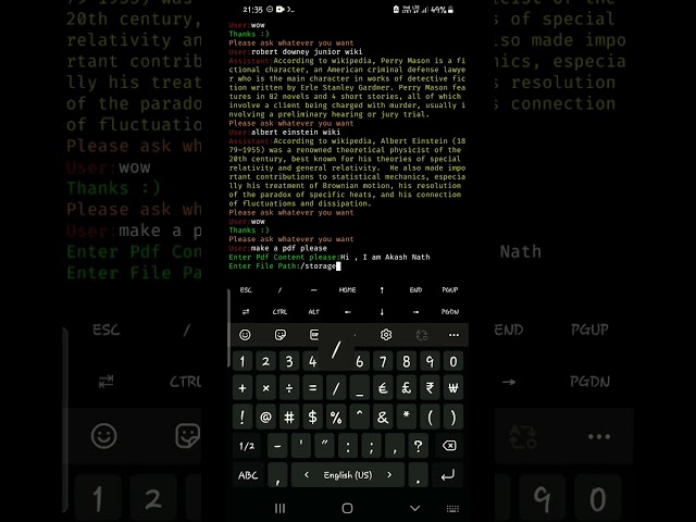 Personal Assistant Bot using Python | Project Demo | Stay tuned for tutorial #shorts #youtubeshorts
