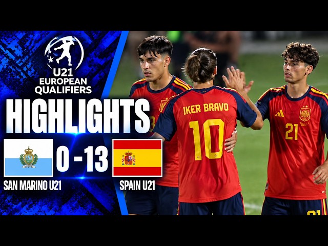 San Marino U21 vs Spain U21 | 0-13 🤯 | U21 EURO Qualifiers Highlights