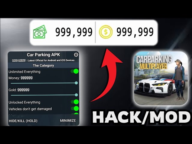 Car Parking Multiplayer HACK/MOD 2026 - Unlimited Money Mod Menu & All Cars Unlocked (Android/iOS)