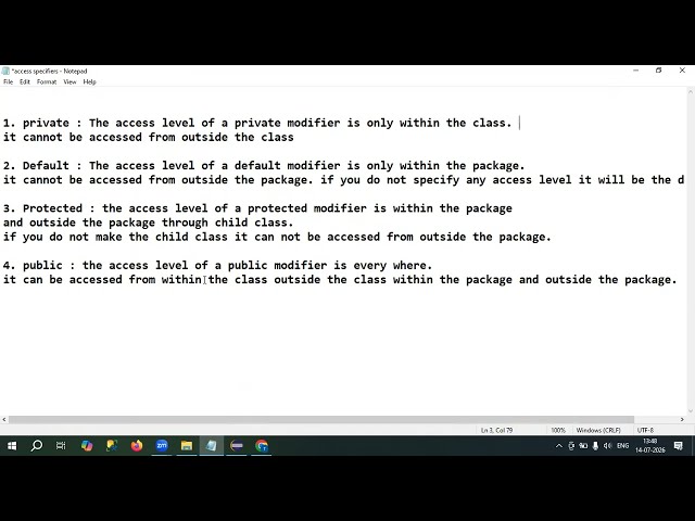 Java Access Specifiers | Public, Private, Protected & Default Explained | Beginners Tutorial