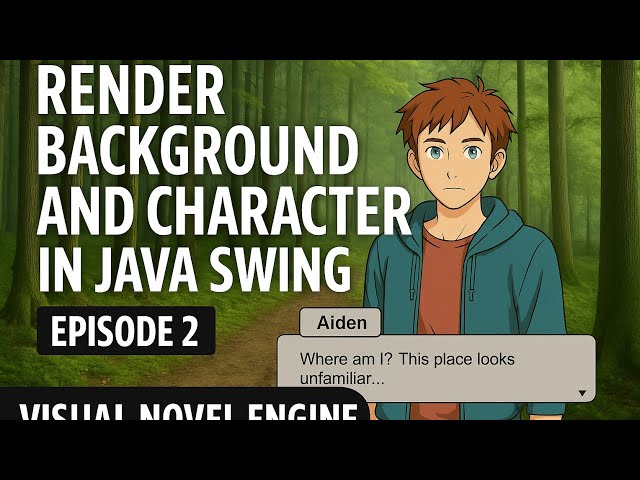 Render Background and Character in Java Swing | Visual Novel Engine - Episode 2