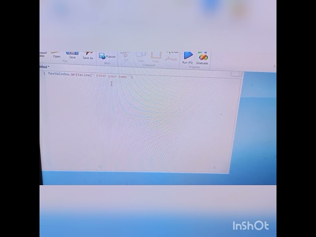 Introductory Program in small basic 💻🖥️