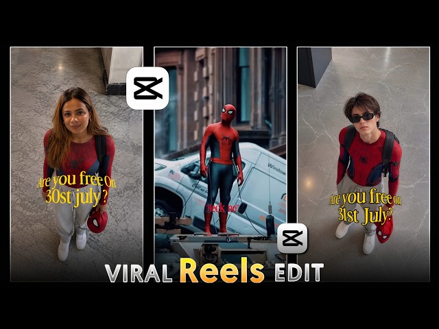 Instagram Trending Spiderman Reels Editing Tutorial | Spiderman AI Reels Video Editing Tutorial