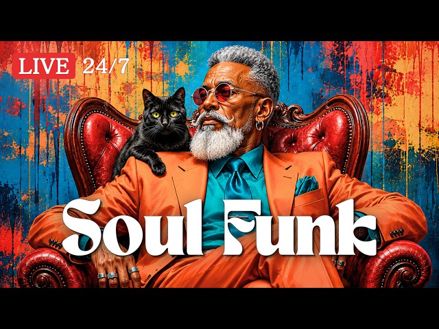 🔴 24/7 Soul Funk Lounge Radio • Smooth Late Night Grooves for Relaxing & Working