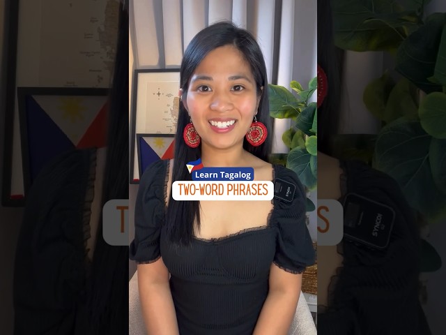 Quick and easy Tagalog phrases for everyday conversations! #learntagalog #filipinoculture #filipino