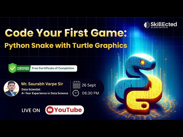 Code Your First Game: Python Snake with Turtle Graphics