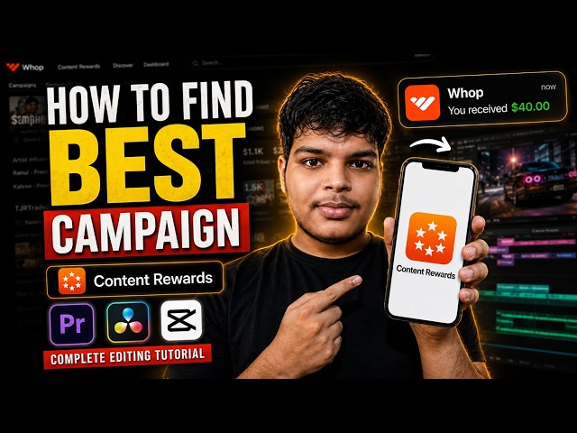 How To Find Best Campaign In Content Rewards With Editing Tutorial (Step-By-Step)