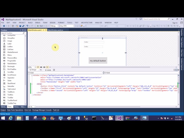 How to use Button control in WPF