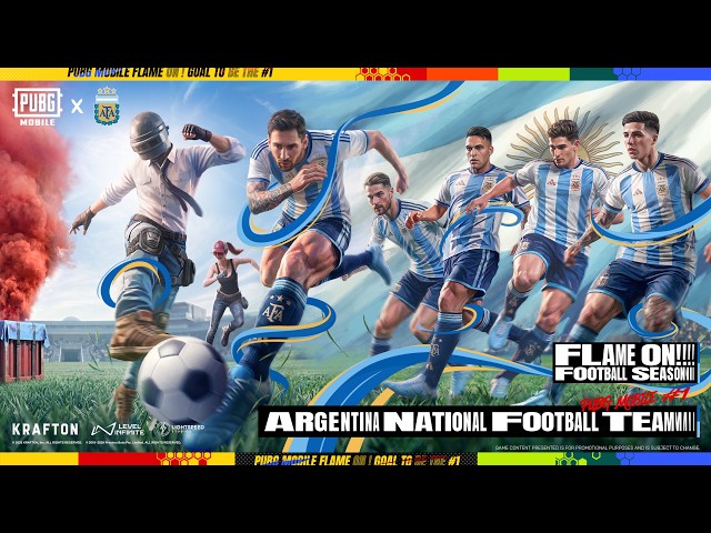 PUBG MOBILE | Flame On! Argentina Is Here 🇦🇷⚽