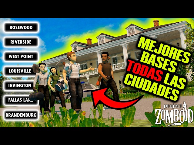 GUIDE: BEST BASES in EVERY CITY in Project Zomboid + Fun Facts and Secret Locations