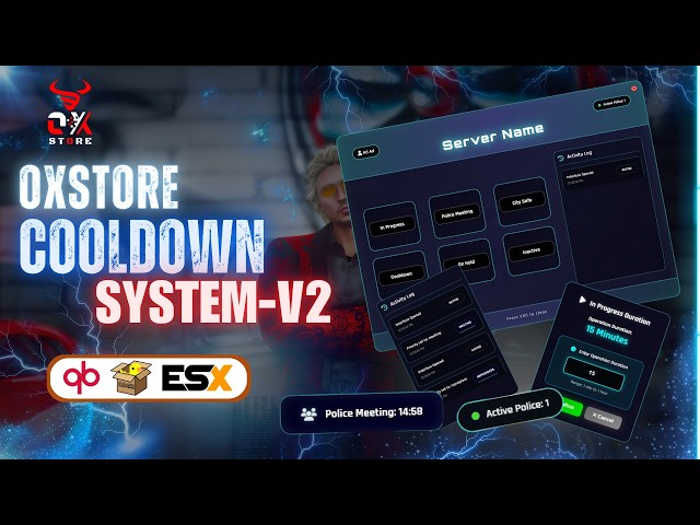 OXStore Police CoolDown System V2 | Fivem | Scripts | QB | Qbox | ESX