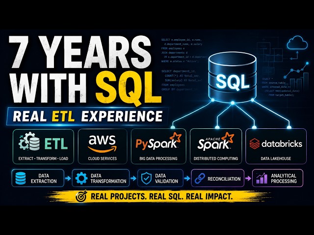 7 YEARS OF ETL & DATA ENGINEERING