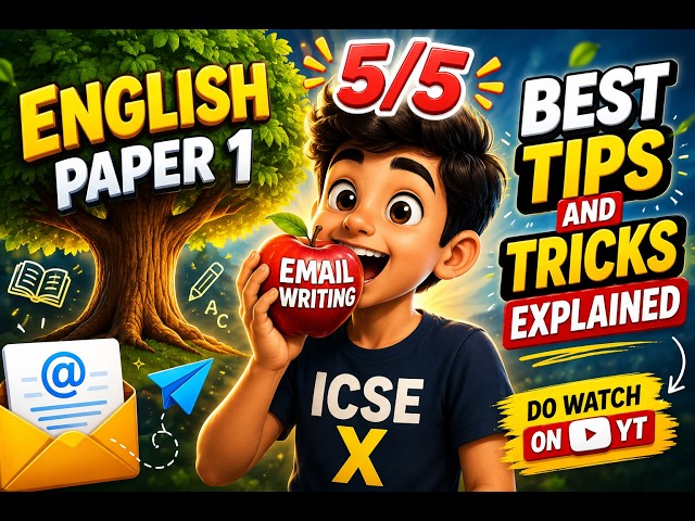 Email Writing Tips & Tricks 📧 | Score Better in English Exams | ICSE English