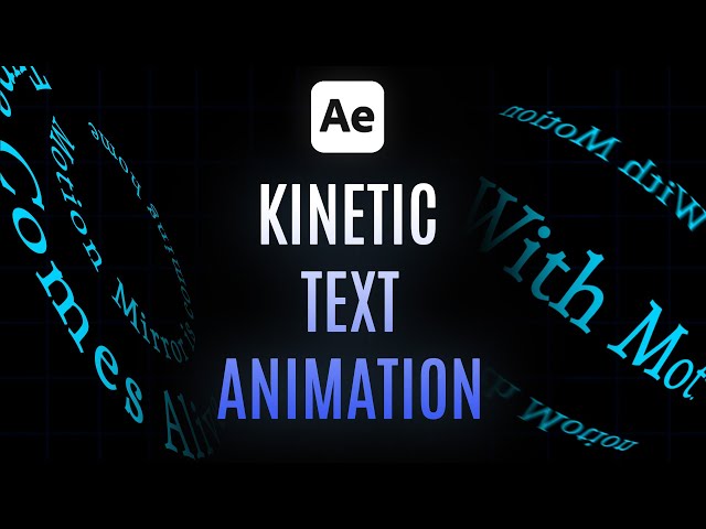 How to Make Kinetic Typography in After Effects | Motion Graphics Tutorial