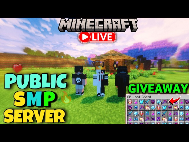 🔴 LIVE 🔥 Best Public Cracked Survival SMP Minecraft | 24/7 Online | Java + Bedrock | Free To Join
