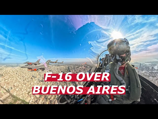 F16s over Buenos Aires